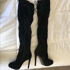 Over the knee high heals